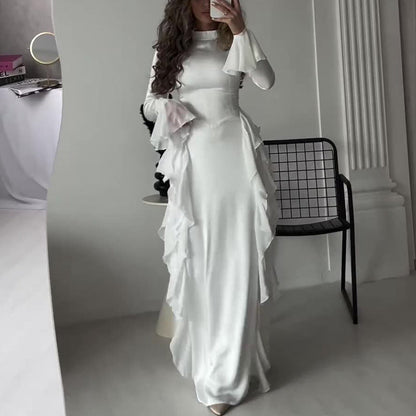 🔥60%de réduction🔥 Robe chic, fluide et brillante pour femme