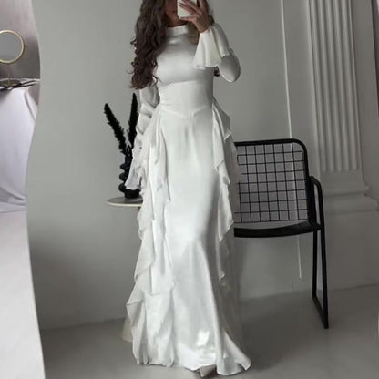 🔥60%de réduction🔥 Robe chic, fluide et brillante pour femme