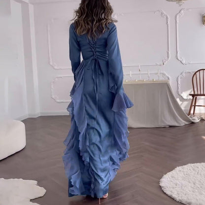 🔥60%de réduction🔥 Robe chic, fluide et brillante pour femme