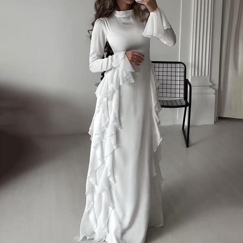 🔥60%de réduction🔥 Robe chic, fluide et brillante pour femme