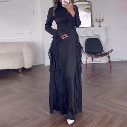 🔥60%de réduction🔥 Robe chic, fluide et brillante pour femme